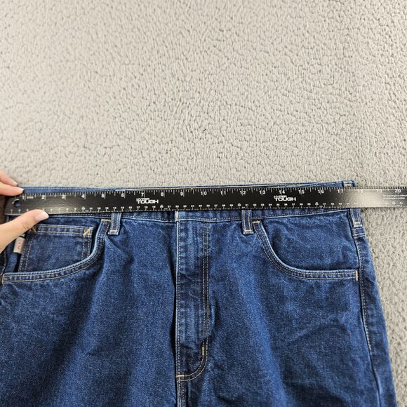 Carhartt FR Jeans Mens 36x32 Blue Denim Flame Resistant Relaxed Fit CAT 2 Work - Picture 7 of 16